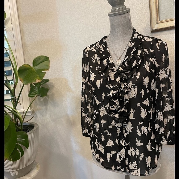 - Anthropologie chiffon top - Picture 3 of 6